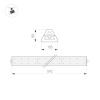 Линейный светильник Arlight SP-LAGERN-L630-100W Day4000 052028 — купить в Bronko‑Decor