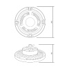 Подвесной светодиодный светильник Gauss Ufo 821536350 — купить в Bronko‑Decor