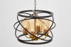 Подвесная люстра Lumina Deco LDP 8004-4 BK+MD — купить в Bronko‑Decor
