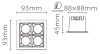 Встраиваемый светильник Fiberli XL003-4T 12130303 — купить в Bronko‑Decor