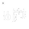 Бра Arlight SP-VERDI-LONG-WALL-3W Warm3000 051667 — купить в Bronko‑Decor