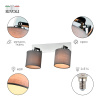 Спот Rivoli Perlita 7058-702 Б0055009 — купить в Bronko‑Decor