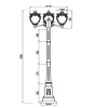 Ландшафтный светильник Maytoni Fleur O414FL-03BZ — купить в Bronko‑Decor