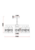 Люстра на штанге MyFar Olivia MR1821-5C — купить в Bronko‑Decor
