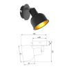 Спот Rivoli Jessica 7050-701 Б0054671 — купить в Bronko‑Decor