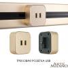 Трековая розетка Arte Milano Am-track-sockets 380022TS/USBx2 Gold — купить в Bronko‑Decor