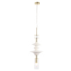 Подвесной светильник Crystal Lux VALENCIA SP1.4 GOLD — купить в Bronko‑Decor