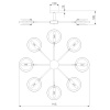 Потолочный светильник Eurosvet Gallo 70121/8 белый Smart a052339 — купить в Bronko‑Decor