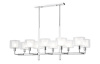 Люстра на штанге Crystal Lux MAESTRO SP-PL10 L1100 CHROME — купить в Bronko‑Decor