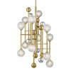 Люстра на штанге Delight Collection Fluxus P68084-12 gold — купить в Bronko‑Decor