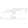 Настенный светильник Escada Rail 10219/2LED White — купить в Bronko‑Decor