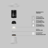 Встраиваемый светильник Maytoni Dip DL120-10W-4K-TRS-W — купить в Bronko‑Decor