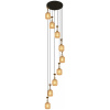 Каскадная люстра Reluce 02003-0.9-09 AMBER — купить в Bronko‑Decor