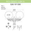 Уличный фонарь Fumagalli Ricu Bisso/G300 3L G30.157.S30.BZE27 — купить в Bronko‑Decor