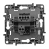 Выключатель кнопочный одноклавишный Legrand Etika 6A 250V алюминий 672414 — купить в Bronko‑Decor