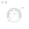 Профиль Arlight Round-D10.5-2000 Anod Black 033036 — купить в Bronko‑Decor