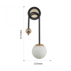 Бра Arte Milano Neapolis 274307/1B BK/GD — купить в Bronko‑Decor