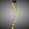 Каскадная люстра Reluce 02003-0.9-09 AMBER — купить в Bronko‑Decor