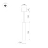 Подвесной светильник Arlight SP-PIPE-HANG-L300-R30-9W Warm3000 (GD, 24 deg, 230V) 038618 — купить в Bronko‑Decor