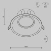 Встраиваемый светильник Maytoni Dot DL028-2-01W — купить в Bronko‑Decor