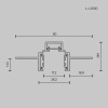Шинопровод магнитный встраиваемый Maytoni Exility TRXM034-422B — купить в Bronko‑Decor