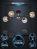 Потолочная люстра Seven Fires Linda SF3301/4C-MBK-GD — купить в Bronko‑Decor