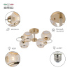 Люстра на штанге Rivoli Mortifera 3130-304 Б0054885 — купить в Bronko‑Decor