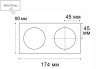 Рамка Italline IT06-6022 black — купить в Bronko‑Decor