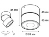 Накладной спот Italline IT02-011 black 3000K — купить в Bronko‑Decor