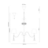 Подвесная люстра Lucia Tucci Pelle Nerre 120.5 — купить в Bronko‑Decor