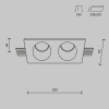 Встраиваемый светильник Maytoni Gyps DL002-1-02-W — купить в Bronko‑Decor