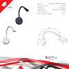 Гибкое бра Reluce 86204-9.2-001MN LED5W BK — купить в Bronko‑Decor