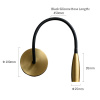 Гибкое бра DeLight Collection Wall lamp MT9016-1W brass — купить в Bronko‑Decor