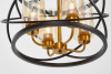 Подвесная люстра Lumina Deco LDP 8004-4 BK+MD — купить в Bronko‑Decor