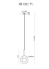 Подвесной светильник MyFar Lora MR1082-PL — купить в Bronko‑Decor