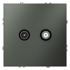 Розетка телевизионная Voltum S70 VLS060406 (титан) — купить в Bronko‑Decor