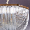 Подвесной светильник Delight Collection Murano Glass A001-800 L12 brass/clear — купить в Bronko‑Decor