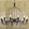 Подвесная люстра Ideal Lux Corte SP12 Ruggine 097671 — купить в Bronko‑Decor