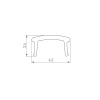 Экран Arlight PLINTUS-H40-2000 Opal 052406 — купить в Bronko‑Decor