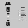 Встраиваемый светильник Maytoni Dip DL116-10W-4K-B — купить в Bronko‑Decor