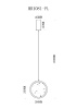 Подвесной светильник MyFar Lora MR1081-PL — купить в Bronko‑Decor