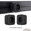 Трековая розетка Arte Milano Am-track-sockets 380022TS/ES Black — купить в Bronko‑Decor