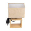 Настольная лампа Uniel UML-B401 E27 LIGHT GREY/WOOD UL-00010956 — купить в Bronko‑Decor