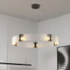 Подвесной светильник Delight Parallel Ring 8028P/D800 black/white — купить в Bronko‑Decor