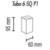 Потолочный светильник TopDecor Tubo6 SQ P1 17 — купить в Bronko‑Decor