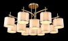 Потолочная люстра Crystal Lux Sergio PL8+4 Gold — купить в Bronko‑Decor
