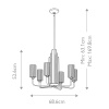 Люстра на штанге Kichler Kimrose QN-KIMROSE6-BNB — купить в Bronko‑Decor