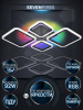 Потолочная светодиодная люстра Seven Fires Makena SF5009/5C-BK-RGB — купить в Bronko‑Decor