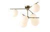 Потолочная люстра Crystal Lux FELIZ SP-PL6 BRONZE/WHITE — купить в Bronko‑Decor