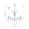 Подвесная люстра Lucia Tucci Barletta 122.6 Coffe Gold — купить в Bronko‑Decor